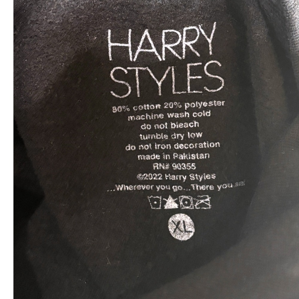 Harry‎ Styles Women's XL Love on Tour Flowers 2022 Hoodie Sweatshirt Pullover - Picture 7 of 7
